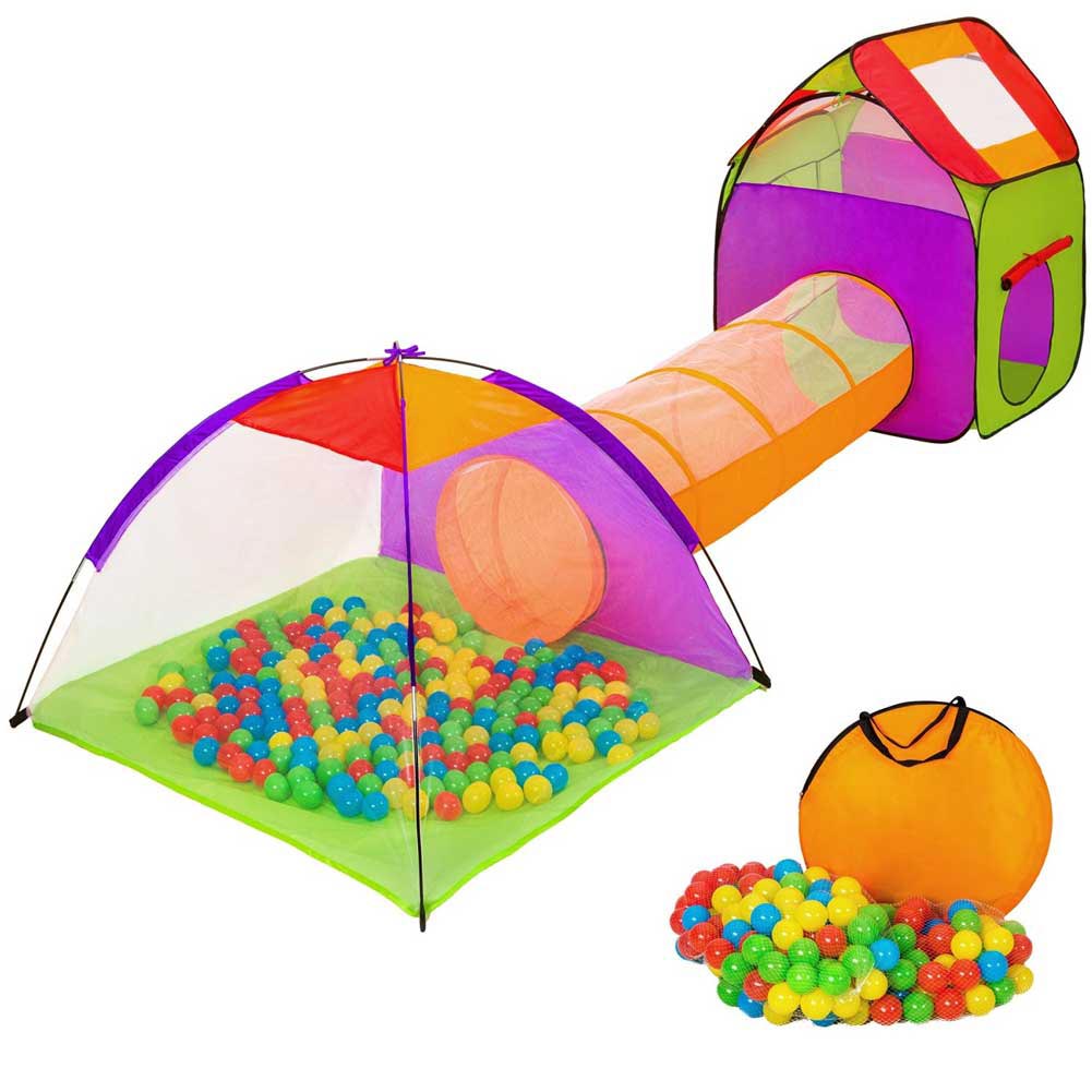 Tenda Igloo Per Bambini Con 200 Palline + Tunnel Pieghevole Giochi Salvaspazio, bakaji.com, 39,99 €